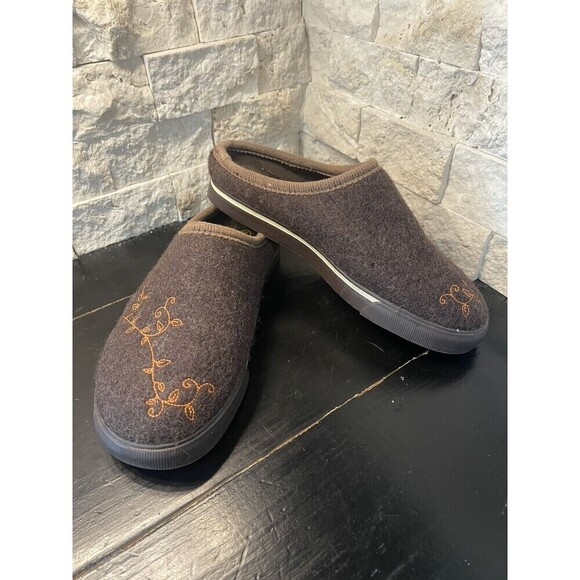 KEEN Shoes - KEEN Timberline Seal Brown Wool Mules Womens Sz 6 Slip On Casual Comfort Shoes